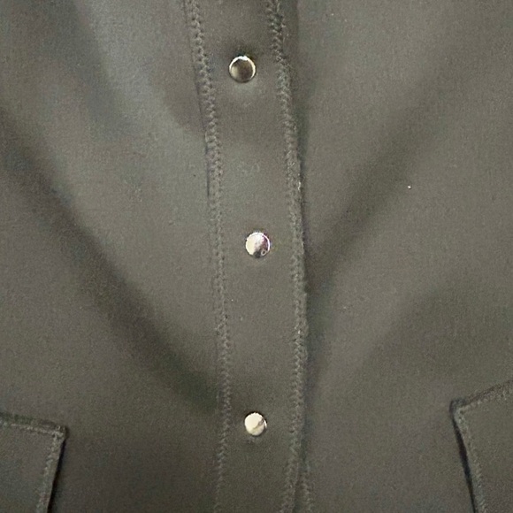 Per Se by Carlisle Black Peplum Blazer Jacket Size 12 - Picture 2 of 7